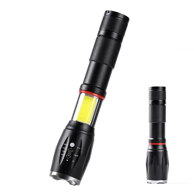 1PC Multifunction Outdoor Led Flashlight 8000 Lumens CREE XML T6 L2 Torch Hidden COB Design Flashlight
1PC Multifunction Outdoor Led Flashlight 8000 Lumens CREE XML T6 L2 Torch Hidden COB Design Flashlight