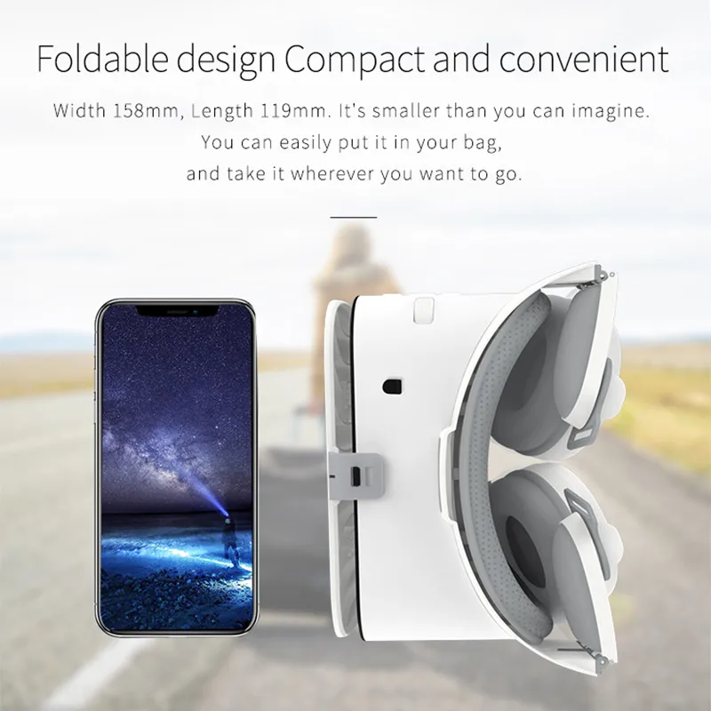 Bobovr Z6 Casque Helmet 3D VR Glasses Virtual Reality Headset For Smartphone Smart Phone BoBo Cardboard helmet | Электроника