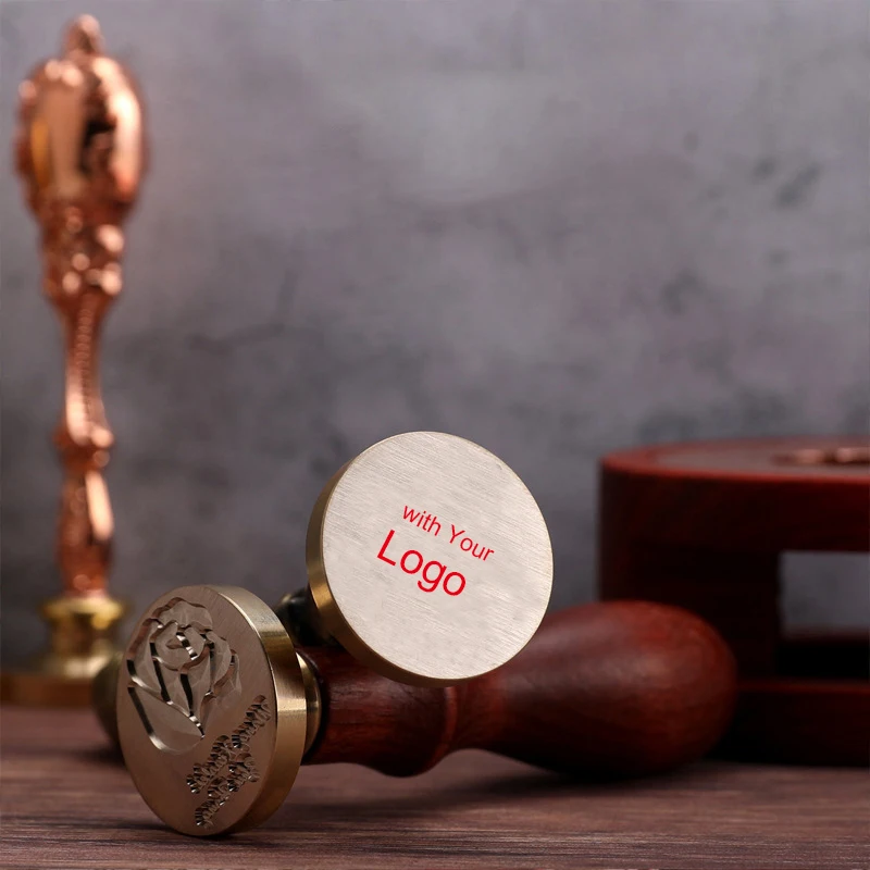 Custom Seal Wax stamp head with your Logo Personalized Wax Seal custom logo 22/25/30/35mm Craft for Card Making Wedding Letter