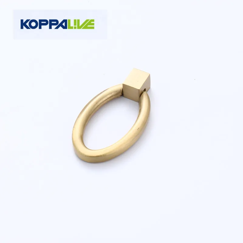 

Simple Design Modern Single Hole Ring Brass Hardware Furniture Drawer Cabinet Door Knocker Pulls Handles