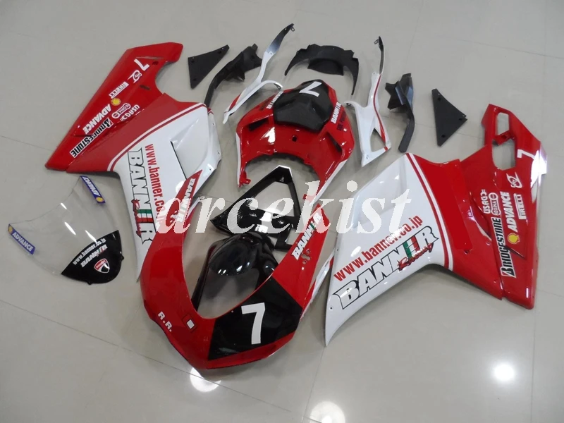 

Инъекции Новый ABS Полный обтекатели комплект подходит для DUCATI 848 evo 1098 1198 1098S 2007 2008 2009 2010 2011 2012 набор тела номер 7
