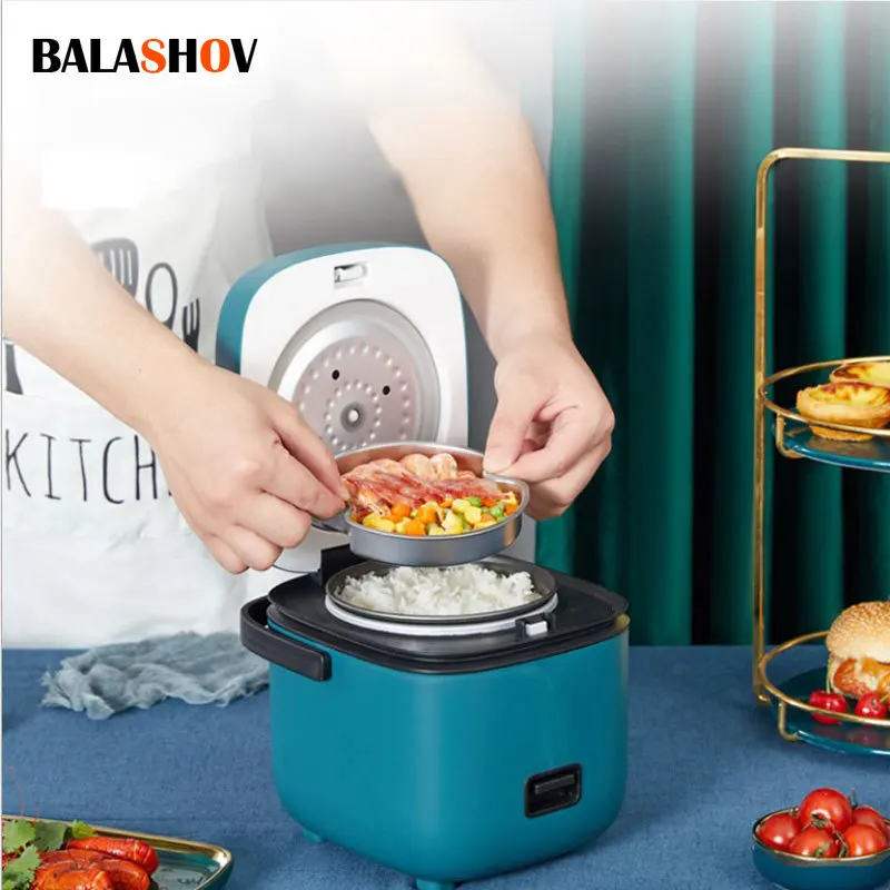

1.2L Electric Rice Cooker Multi-function 1-2 People Mini Rice Cooker 220V Non-Stick Household Student Dormitory Cooking Tools