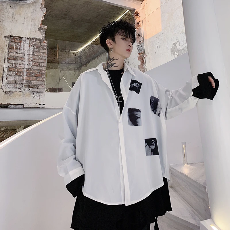 Новинка Осень зима 2019 ветровка Ins свободная Однотонная рубашка с длинными