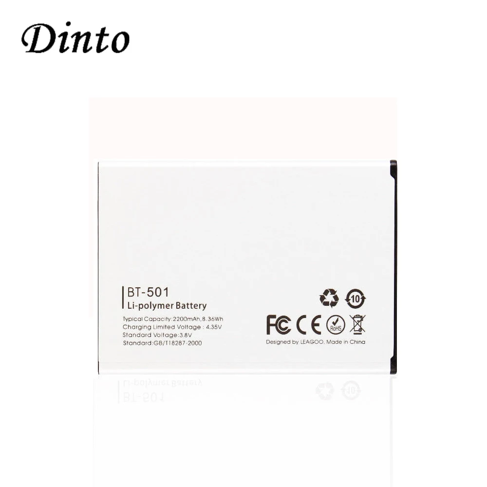 

Dinto High Quality BT-501 BT501 BT 501 Replacement 3.8V 2200mAh Cell Phone Back-up Battery for LEAGOO Alfa 5 Smartphone