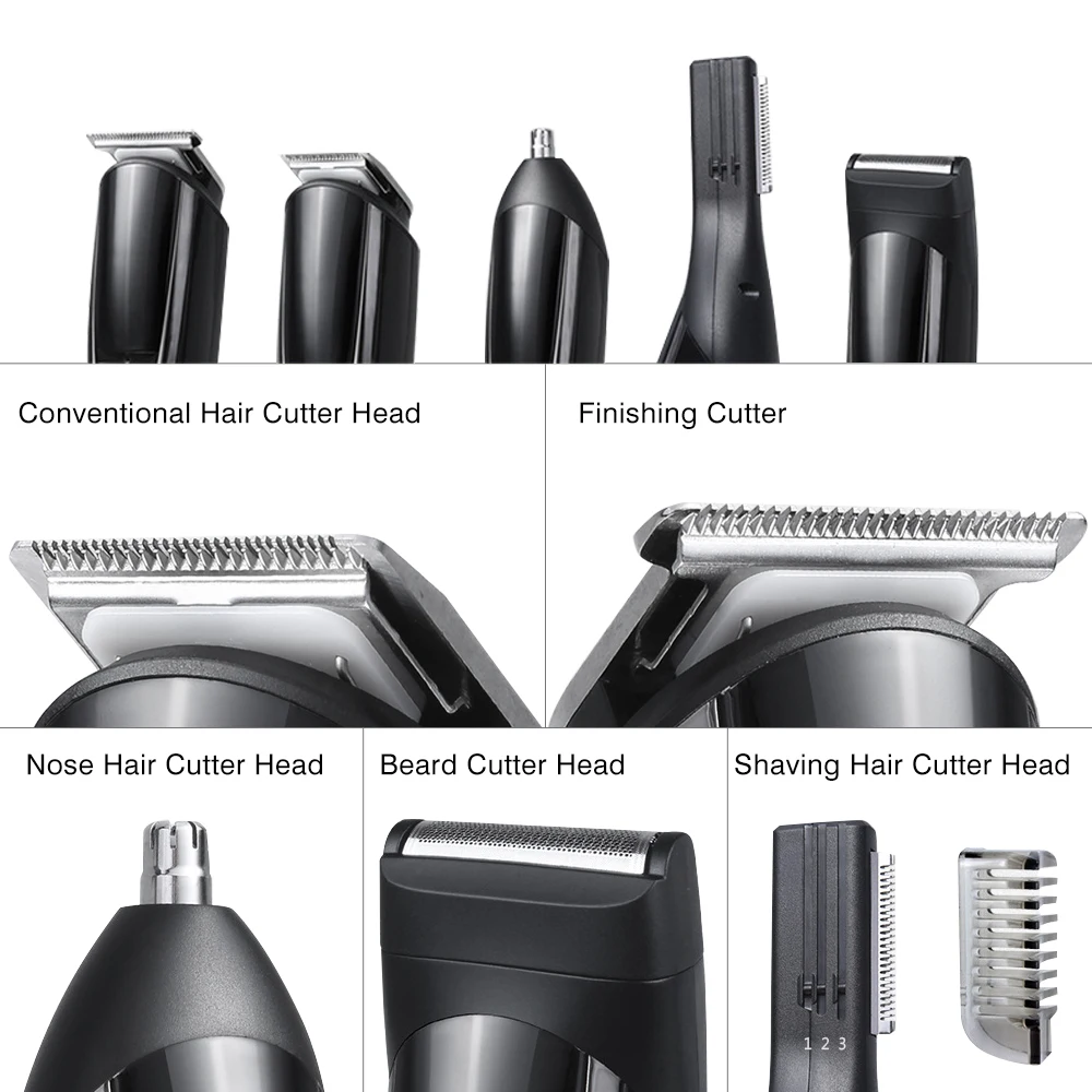 5 в 1 мужской триммер для волос с ЖК-дисплеем и зарядным устройством | Бытовая