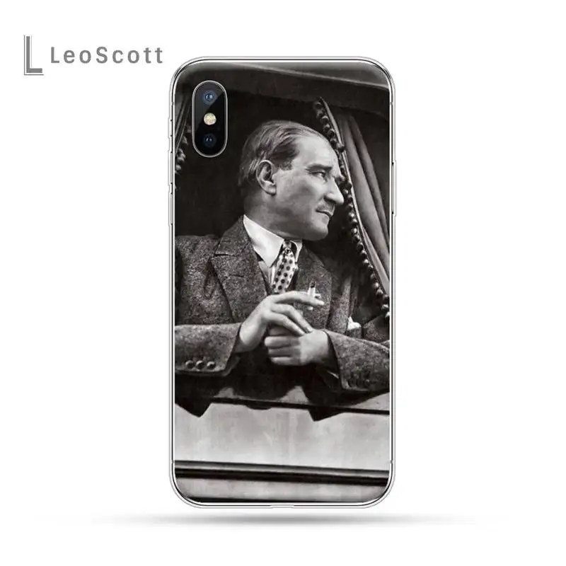 

Turkey Mustafa Kemal Ataturk luxury protective funda phone case for iPhone 11 12 pro XS MAX 8 7 6 6S Plus X 5S SE 2020 XR