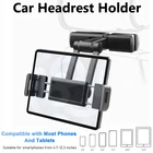 Гибкий вращающийся Автомобильный держатель для телефона, подставка для планшета, сиденья, заднего подголовника, Монтажный кронштейн для телефона, планшета 5-12,3 дюйма