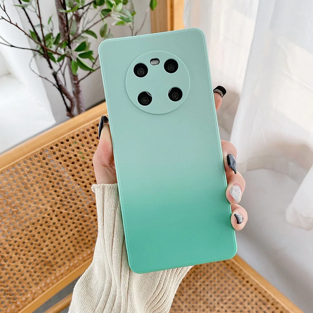 Gradient Matte Case For Huawei P40 P30 Mate 30 40 Pro Nova 7 8 Phone Honor V30 V20 V40 X10 9X Soft Cover | Мобильные телефоны и