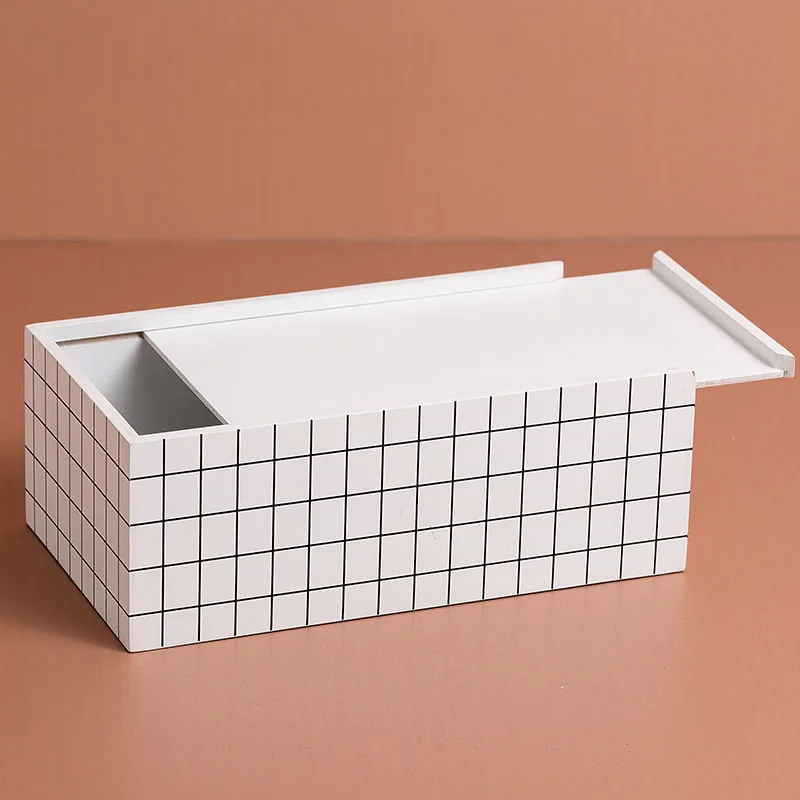 Креативная сетчатая деревянная коробка для салфеток многофункциональная