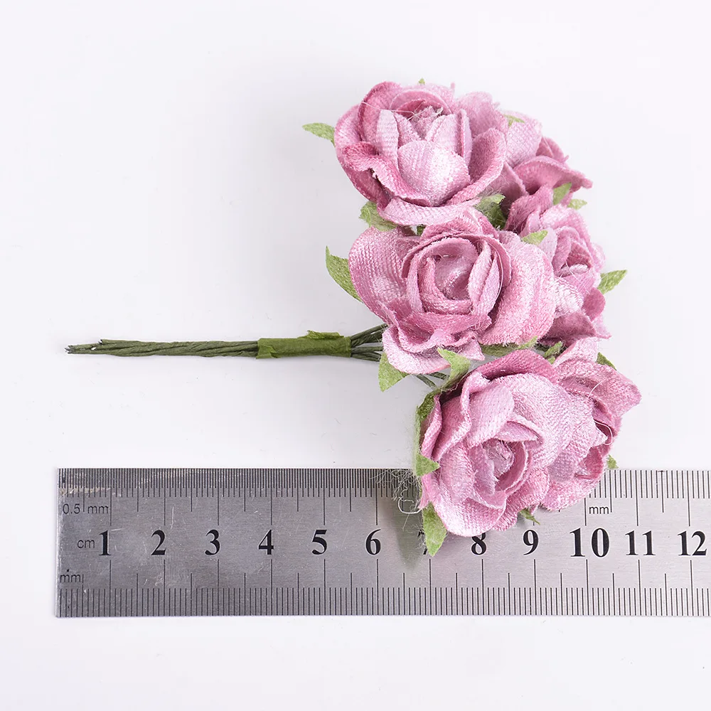 2 шт. искусственный цветок 10 см Шелковая Роза голова цветка свадьба Рождество