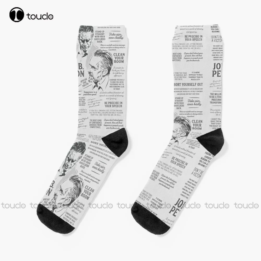 Jordan-Peterson - Many Quotes Socks Gym Socks Christmas New Year Gift 360° Digital Print Personalized Custom Hd High Quality | Женская