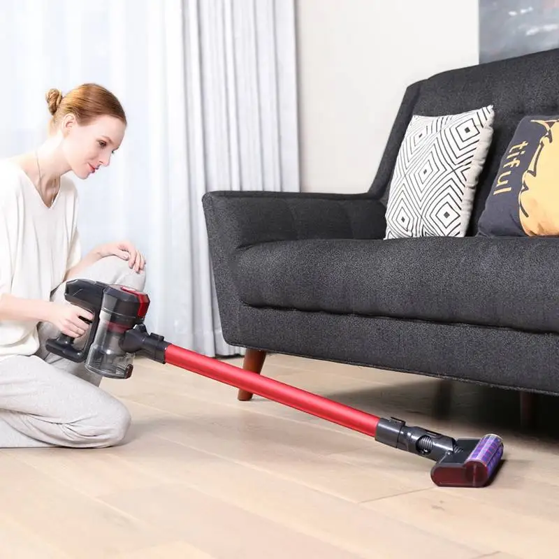 Dibea D008Pro 2-в-1 пылесос ручной Беспроводной сильное всасывание вакуумный уборщик пыли низкая Шум пылесборник аспиратор