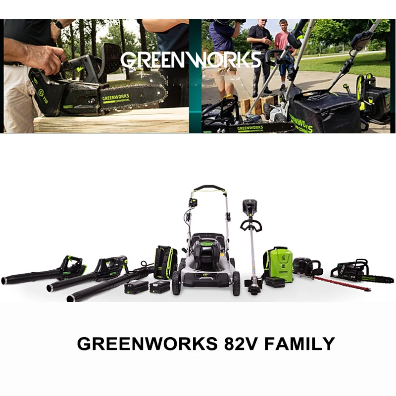 GREENWORKS 82V 10&quot Hand Push Power Tiller/Cultivator Rotary Cropper Small Farm Machinery Walking Cultivator Battery Not Included |