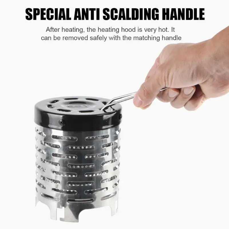 Портативный мини обогреватель для кемпинга улицы кепка газовая плита