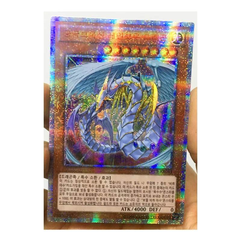 Yu Gi Oh-juguetes coreanos para coleccionar, pasatiempo, colecci&oacute;n de cartas de Anime-0