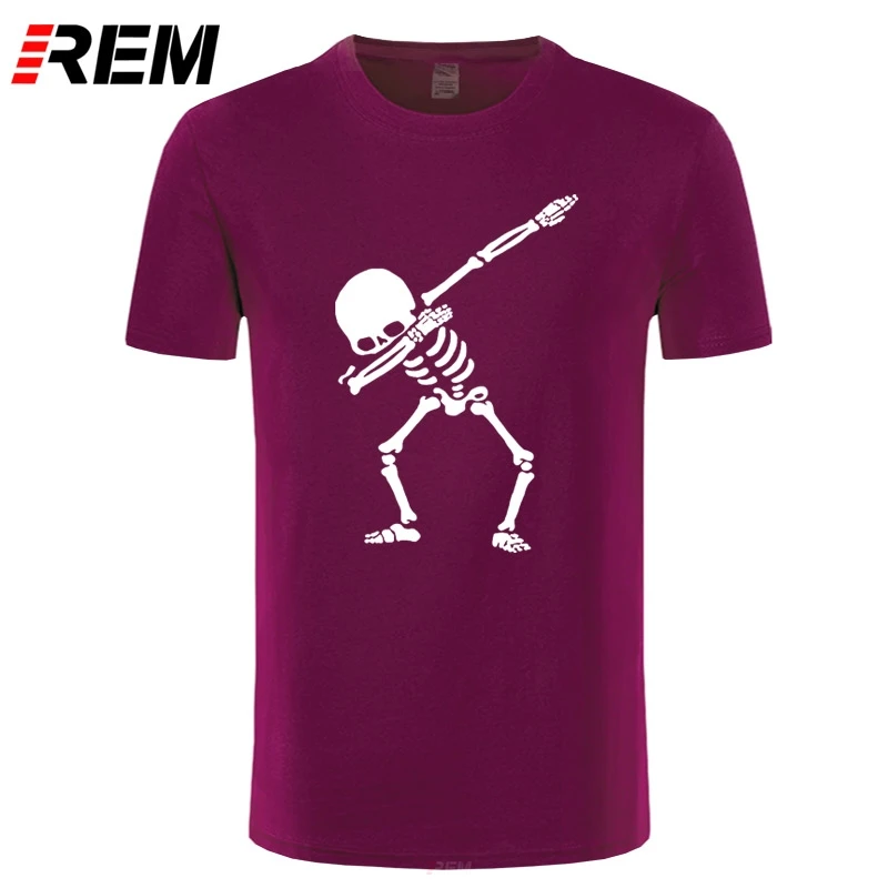 Мужская футболка в стиле хип хоп REM черная панк с принтом черепа|skull t shirt|t shirtshirt men