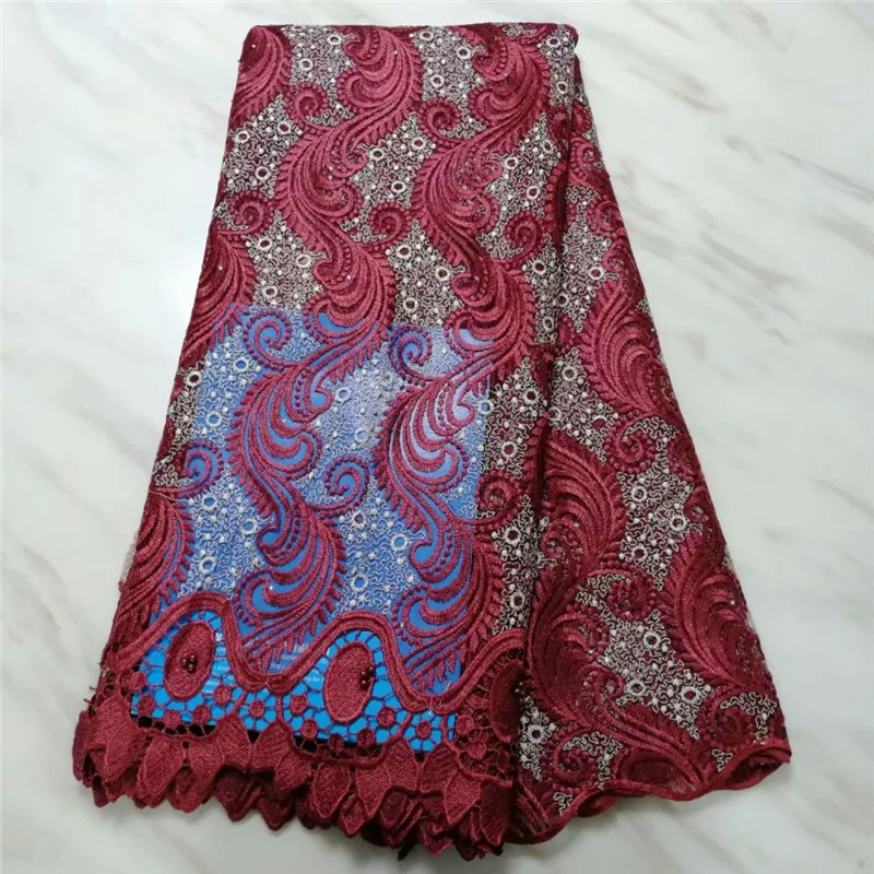 Горячая продажа желтый французский швейцарский Тюль гипюр кружевная ткань 2020