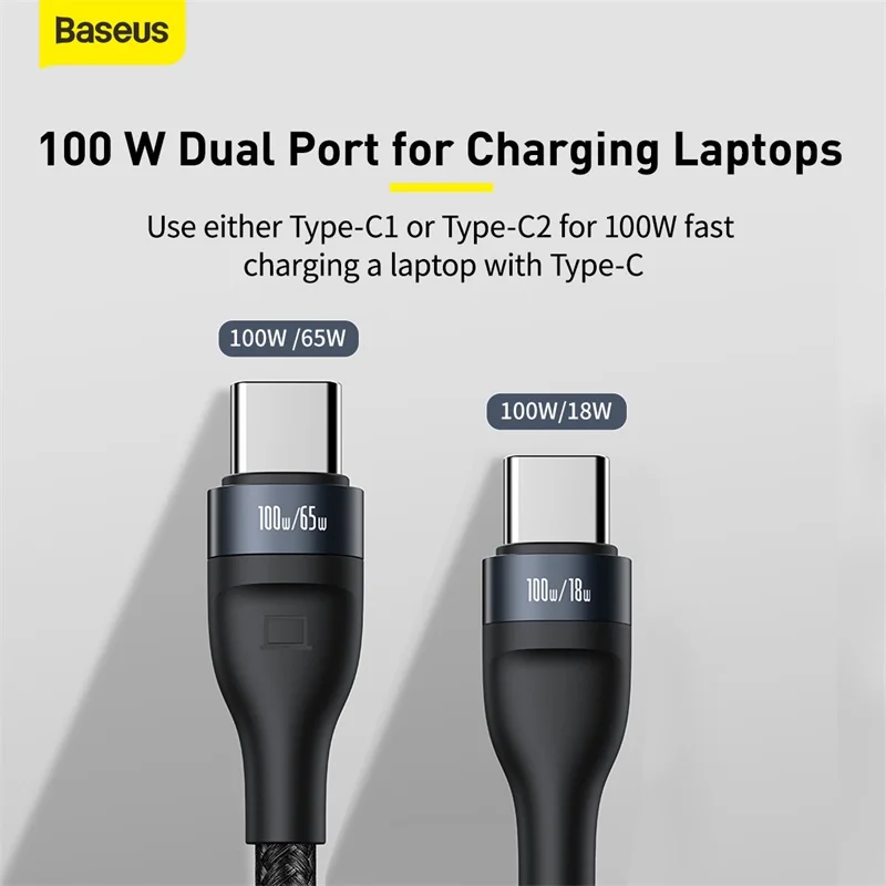 кабель baseus 5a type c type c usb c 100 вт кабель быст