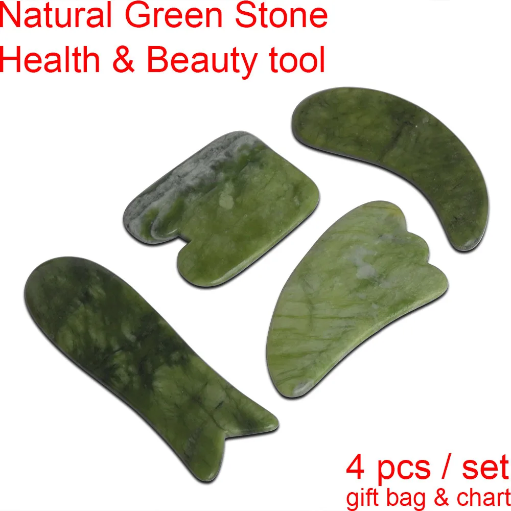 Природный глазурь Нефритового зеленого цвета камня нефрита массажный коврик