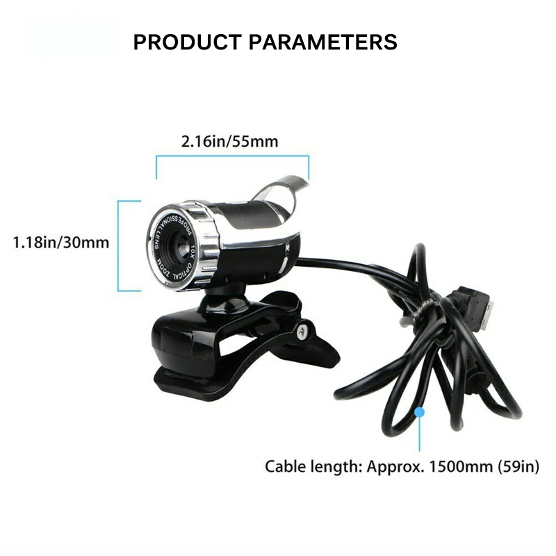 2020 USB HD веб-камера с микро-камерой высокой четкости клипсой на 360 градусов для Skype