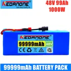 Оригинальная литий-ионная батарея 48 В, 48 В, 99 Ач, 1000 Вт, 13S, 3P, для электровелосипеда 54,6 в, скутера с BMS