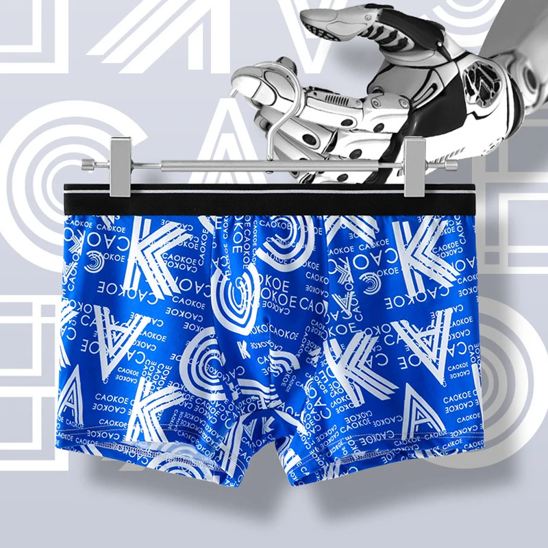 4pcs/Lot Men Underwear Boxer Elasticity Shorts Panties  Shorts Brand Underpants Men Cotton Breathable  Shorts Men M-2XL