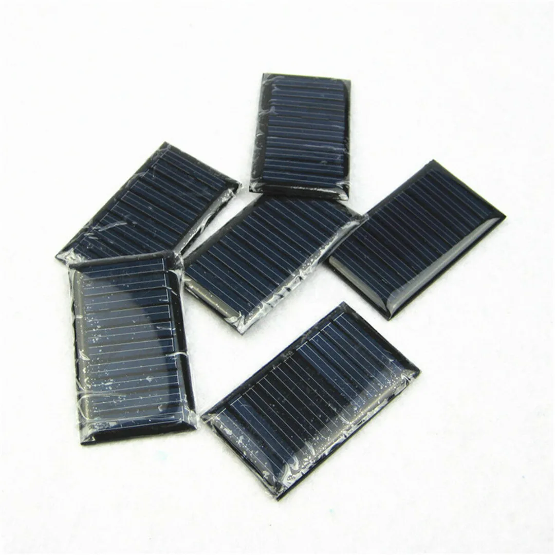 10Pcs/Lot 5V 30mA 53X30mm Polycrystalline Micro Power Solar Cells Panel Charger For DIY Toy | Электроника