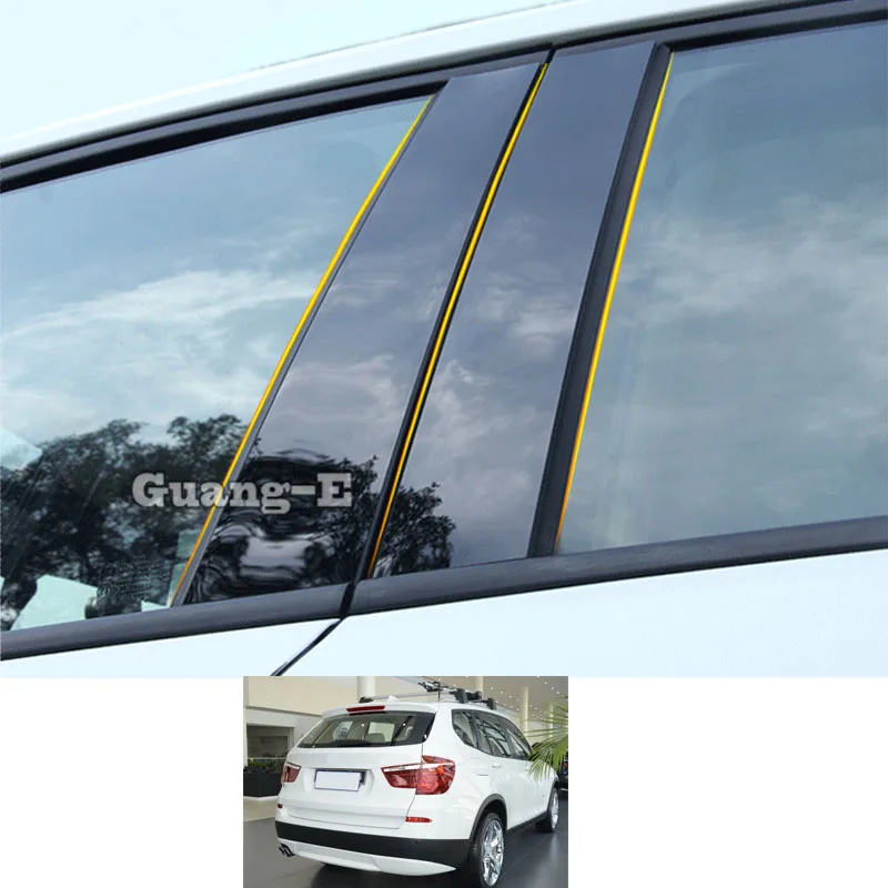 

Для BMW X3 XDrive 25i 28i 30i 2011-2018 автомобильный Поликарбонат материал столб покрытие двери отделка окна пианино черная молдинговая наклейка