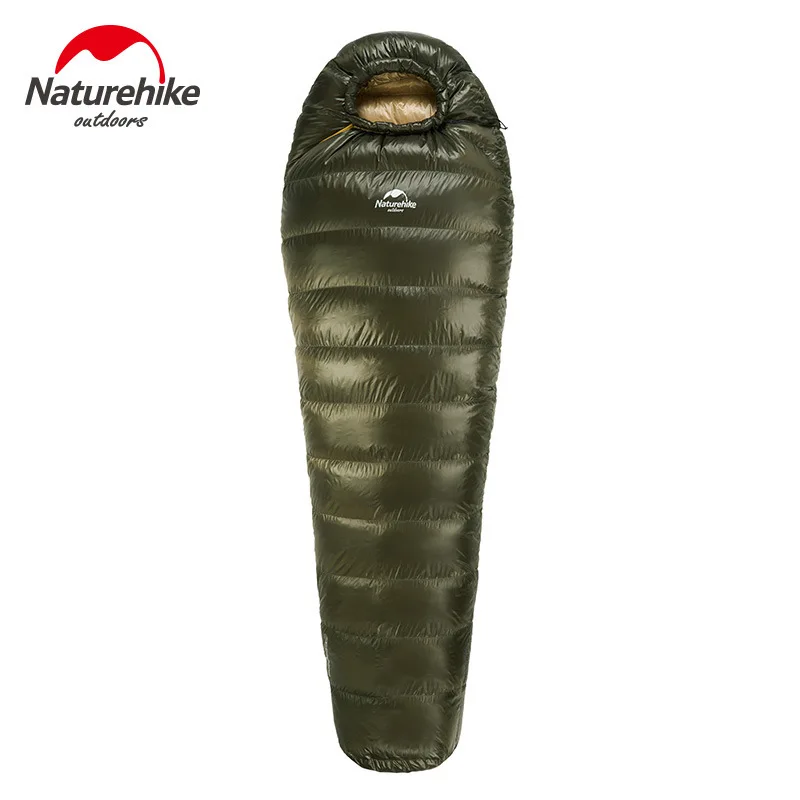 Naturehike Кемпинг утка вниз спальный мешок зима 18 ℃ согревает 1 53 кг Мумия
