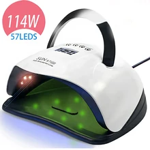 114/90/72/36W UV LED Nail Lamp Nail Dryer For Manicure Drying All Nail Polish With 30/60/90S Timer Auto Sensor Led Time Display
