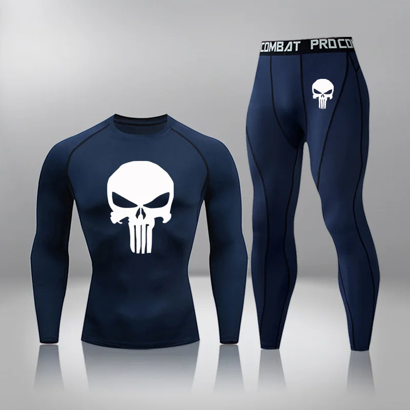 

Gym Fitness Clothes Running Jogging Sport Wear Workout Tights Compression Sports Suit 3 Pcs/Set Mens Thermal Underwear