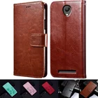 Кожаный чехол-книжка в стиле ретро для Redmi Note 2 Prime