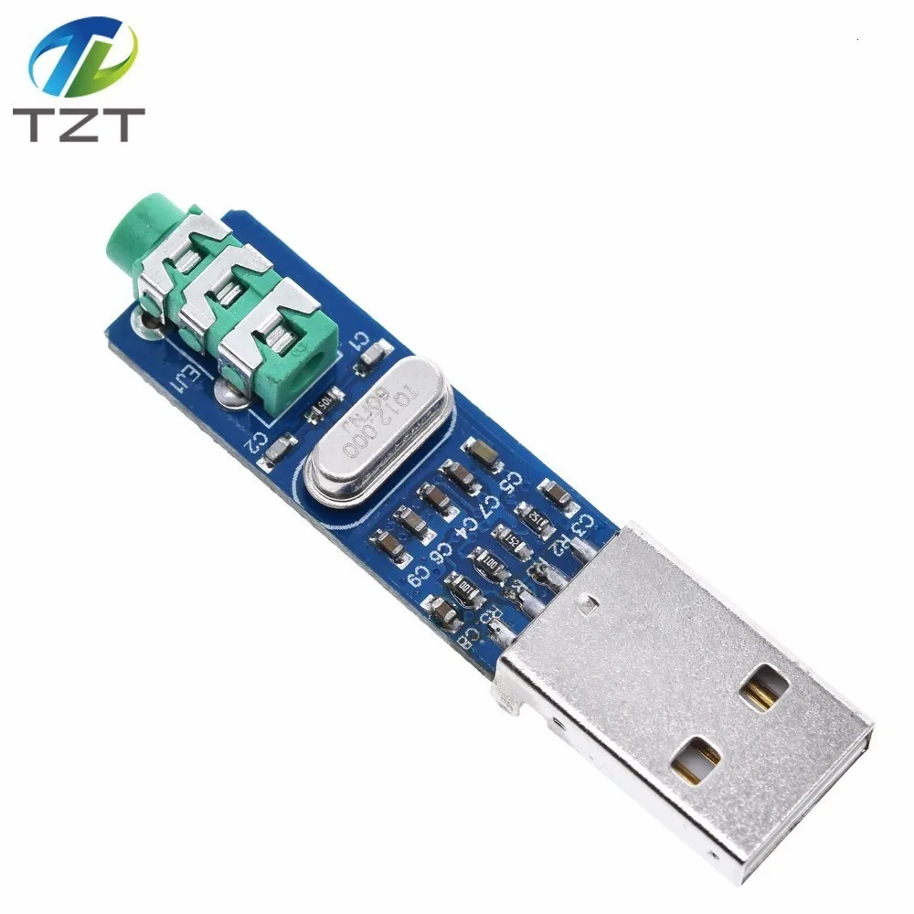 TZT 5V Mini PCM2704 USB DAC HIFI звуковая карта Power декодер плата модуль для Arduino Raspberry Pi 16 бит |