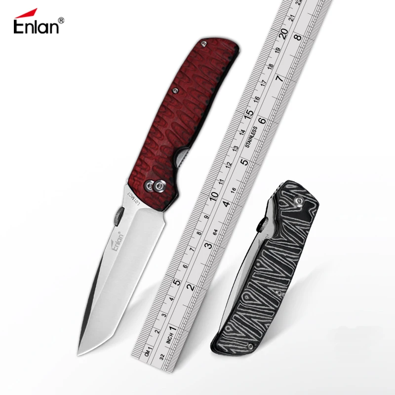 Складной нож Enlan L01MCT черные карманные ножи Mikata/красные и цвета с деревянной