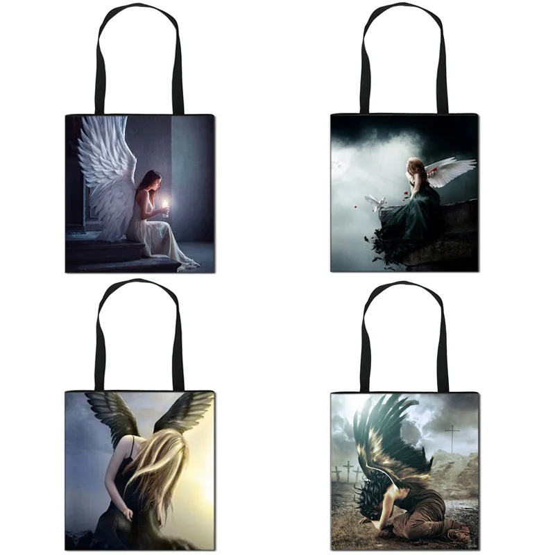 

Женская сумка-тоут с ручками Angel Dreams, вместительная сумка через плечо для путешествий, лучший подарок