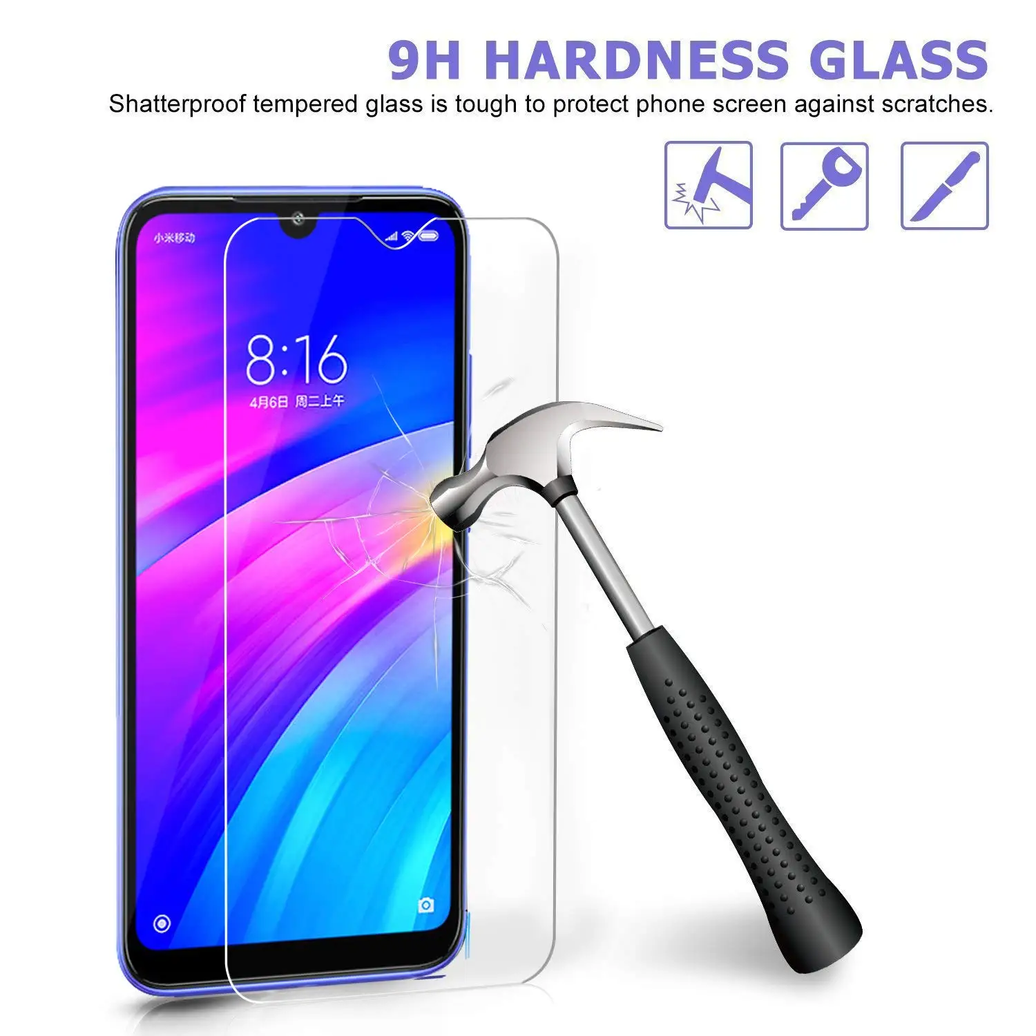 Твердость 9H закаленное стекло для Xiaomi Redmi Note 7 Pro защита экрана 2.5D HD Прозрачная