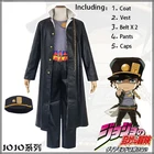 JoJo приключения Джоджо Косплэй Сьерра-Леоне Abbacchio Косплэй; Верхняя одежда; Костюмы униформы с пальто и брюками с аксессуарами