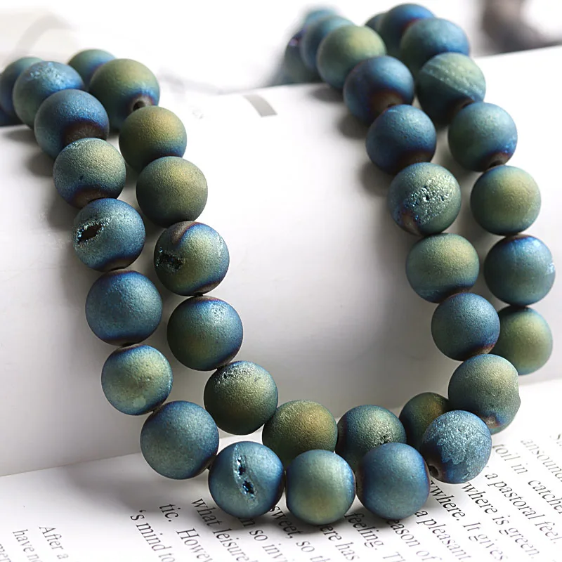 

Green Open Mouth Stone Beads 6/8/10mm Natural Stone Beads Round Loose Beads For DIY Making Bracelet Necklace Jewelry Beadtales