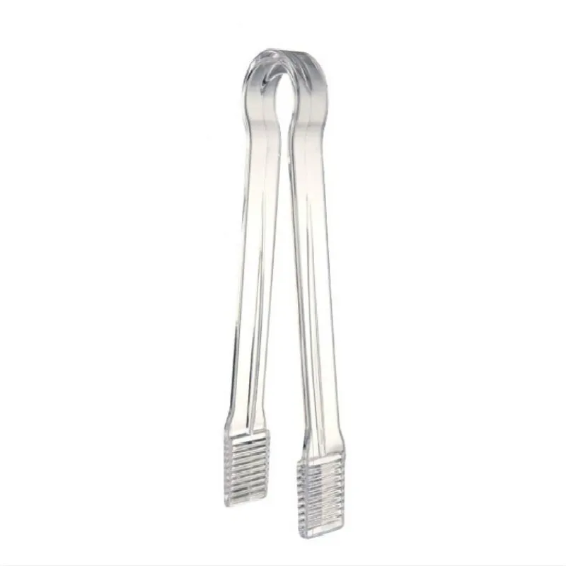 

Kitchen Dining Bar Barware 16cm Transparent Pp Plastic Bread Ice Tong Clip Food Tongs Bar Tool 6 Pcs/lot
