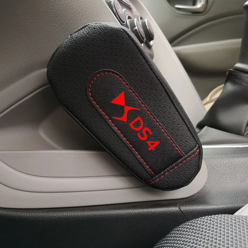 

Pu Leather Thigh Support Knee Pad Car Door armrest pad Interior Car Accessories For Citroen Ds4