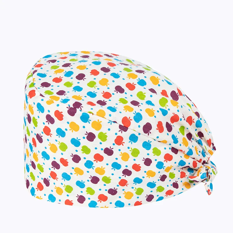 

Elegant printed hat casual hip-hop style frosted hat dust-proof chef hat floral gourd hat unisex fashion capless hat