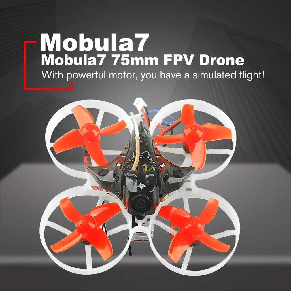 Happymodel Mobula7 75mm Mini Crazybee F3 Pro OSD 2S Whoop RC FPV Racing Drone Quadcopter with Upgrade BB2 ESC 700TVL BNF
