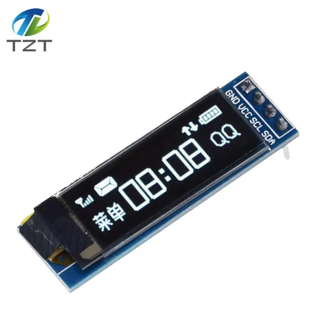 Модуль O LED 0 91 дюйма Белый/Синий светодиодный 128X32 Светодиодный ЖК дисплей модуль