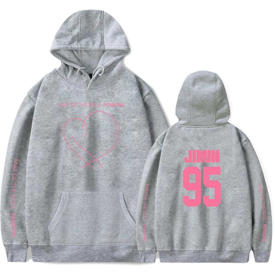 

JIMIN J-HOPE JUNG KOOK SUGA New Album Map of The Soul Persona Print hoody Sweatshirts Fashion Thin/fleece Clothes