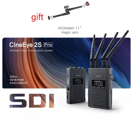 

ACCSOON CineEye 2S Pro 1200ft Wireless Transmitter Receiver SDI&HDMI image Video Transmission 1080p Low Latency