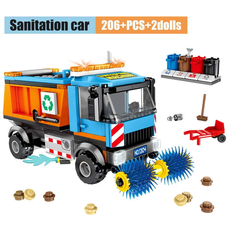 Конструктор чистящие транспортные средства для пиццы | Игрушки и хобби