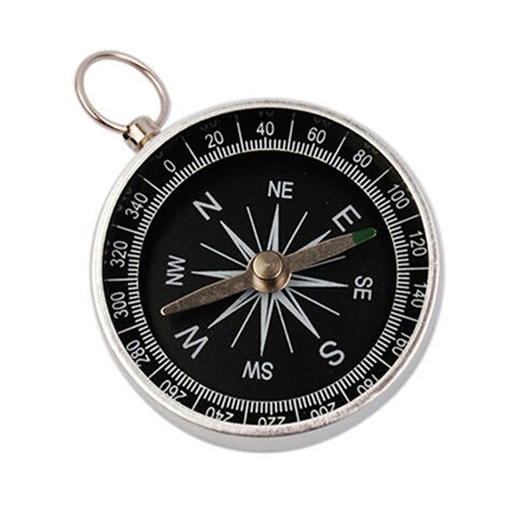 

Mini Pocket Compass Hiking Lightweight Aluminum Wild Survival Professional Compass Navigation Tool 2019