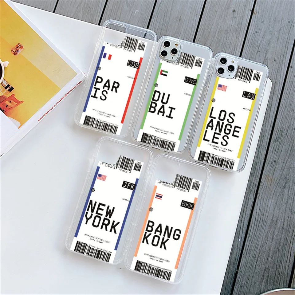 Ins US City Label штрих-код чехол для телефона iPhone 11 Pro Xs MAX XR X 6 s 7 8 plus простая буква