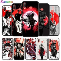 japanese samurai for samsung galaxy a9 a8 star a750 a7 a6 a5 a3 plus 2018 2017 2016 silicone black phone case soft cover