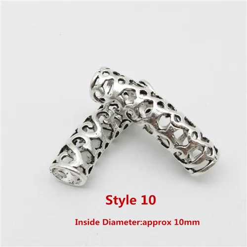 2pcs Style 10 2 шт./упак. руны викингов, подвязанные лентой, с объемной волной, бороды, дредлоки, для увеличения объема, бусины трубчатые кольца для усов, дредлоки, для увеличения объема, Viking самодельные Украшения, Аксессуары - Цвет: 2pcs Style 10